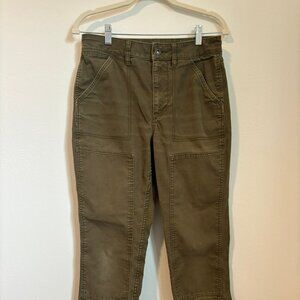 REI Trailsmith cotton canvas work hiking pants in green size 6